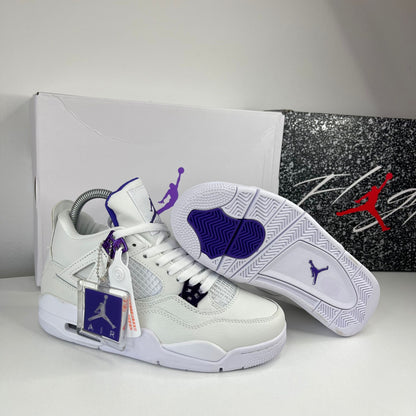 JORDAN 4 Retro Purple WHITE